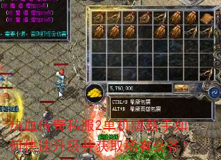 热血传奇私服2单机版新手如何快速升级并获取稀有装备? 热血传奇私服2单机版新手如何快速升级并获取稀有装备?