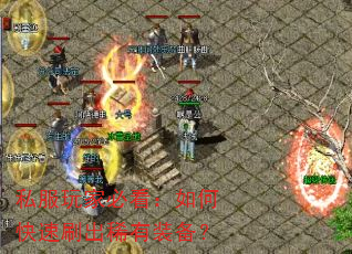 私服玩家必看:如何快速刷出稀有装备? 私服玩家必看:如何快速刷出稀有装备?