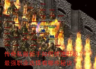 传奇私服新手如何快速升级?最强职业选择有哪些秘诀? 传奇私服新手如何快速升级?最强职业选择有哪些秘诀?