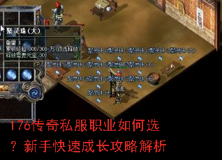 176传奇私服职业如何选?新手快速成长攻略解析 176传奇私服职业如何选?新手快速成长攻略解析